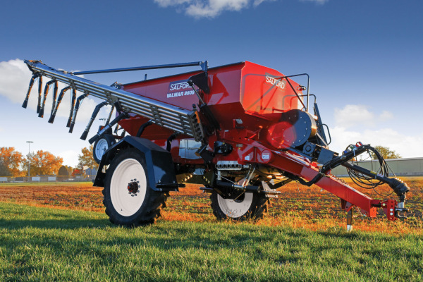 Salford Group | Valmar Pull-Type Air Booms | Model Valmar 8700 Pull-Type Fertilizer Spreader for sale at Red Power Team, Iowa Salford Group | Valmar Pull-Type Air Booms | Model Valmar 8700 Pull-Type Fertilizer Spreader for sale at Red Power Team, Iowa